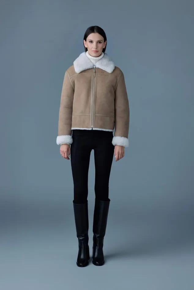 Shearling Jackets Women Mackage BETTY 2in1 Reversible Leather Shearling Jacket Silvermint Shearling Jackets Women Mackage BETTY 2in1 Reversible Leather Shearling Jacket Silvermint
