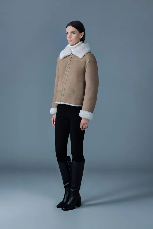 Shearling Jackets Women Mackage BETTY 2in1 Reversible Leather Shearling Jacket Silvermint Shearling Jackets Women Mackage BETTY 2in1 Reversible Leather Shearling Jacket Silvermint