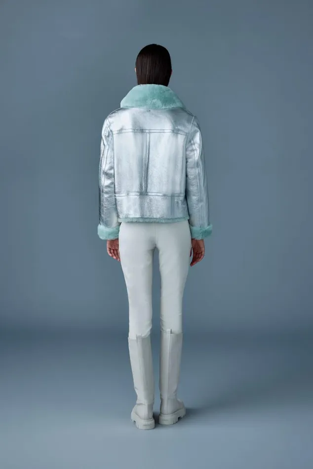 Shearling Jackets Women Mackage BETTY 2in1 Reversible Leather Shearling Jacket Silvermint Shearling Jackets Women Mackage BETTY 2in1 Reversible Leather Shearling Jacket Silvermint