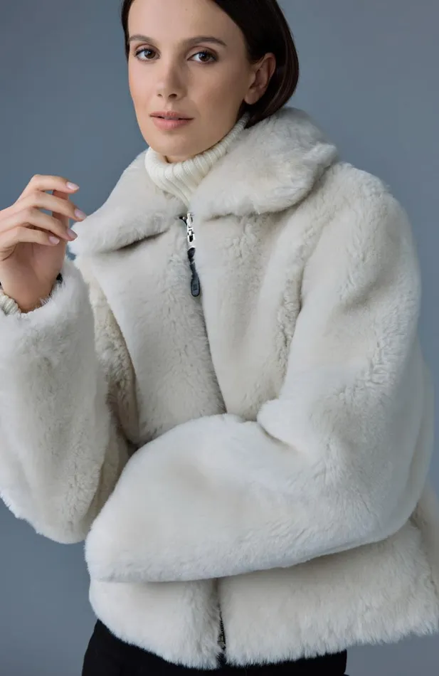Shearling Jackets Women Mackage BETTY 2in1 Reversible Leather Shearling Jacket Silvermint Shearling Jackets Women Mackage BETTY 2in1 Reversible Leather Shearling Jacket Silvermint