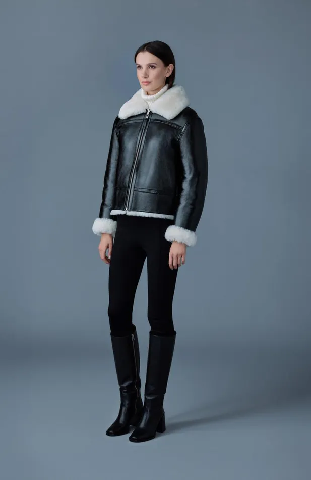 Shearling Jackets Women Mackage BETTY 2in1 Reversible Leather Shearling Jacket Silvermint Shearling Jackets Women Mackage BETTY 2in1 Reversible Leather Shearling Jacket Silvermint