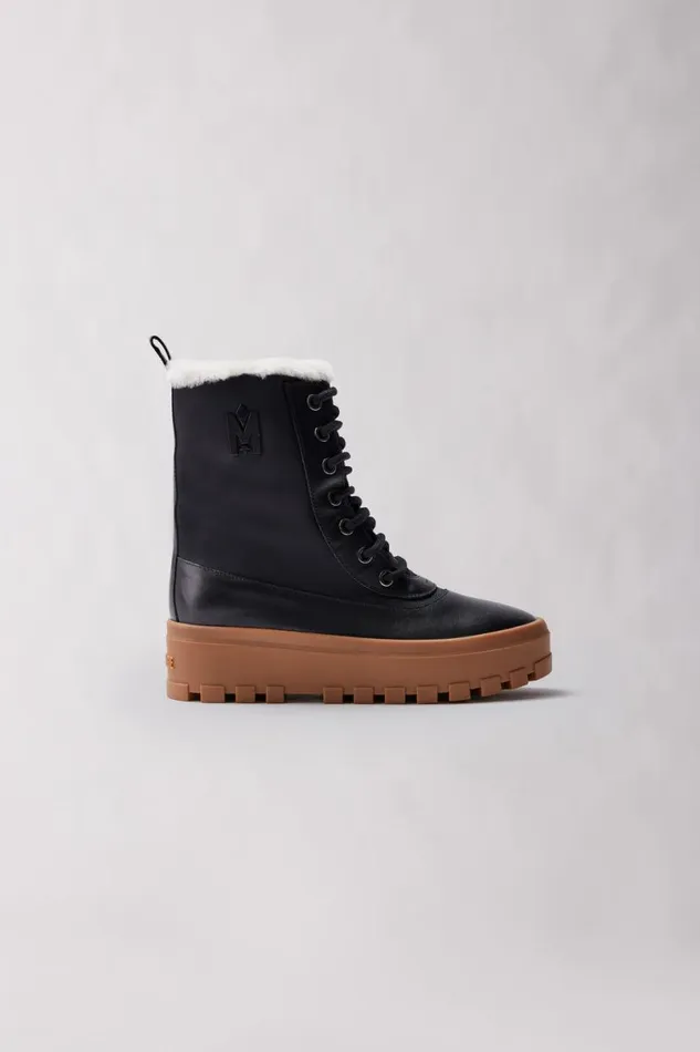 Shearling Lined Boots Women Mackage HEROW Shearlinglined Winter Boot For Women Champagne