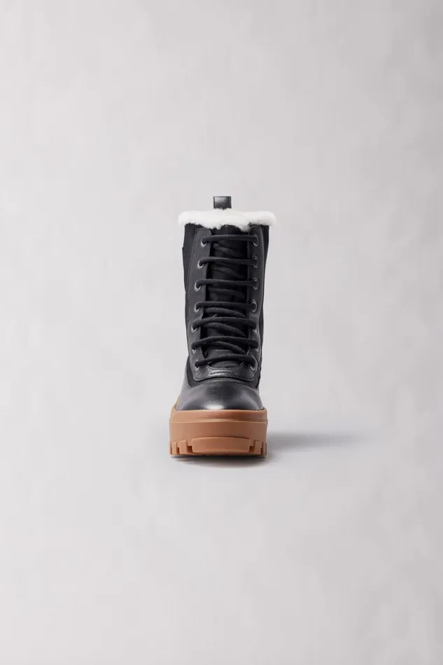 Shearling Lined Boots Women Mackage HEROW Shearlinglined Winter Boot For Women Champagne