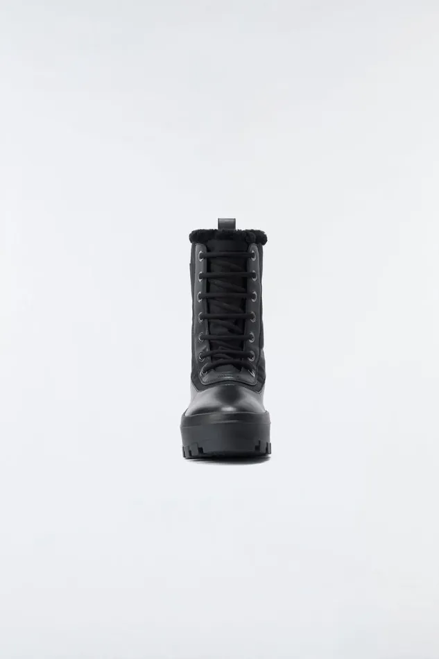 Shearling Lined Boots Women Mackage HEROW Shearlinglined Winter Boot For Women Champagne