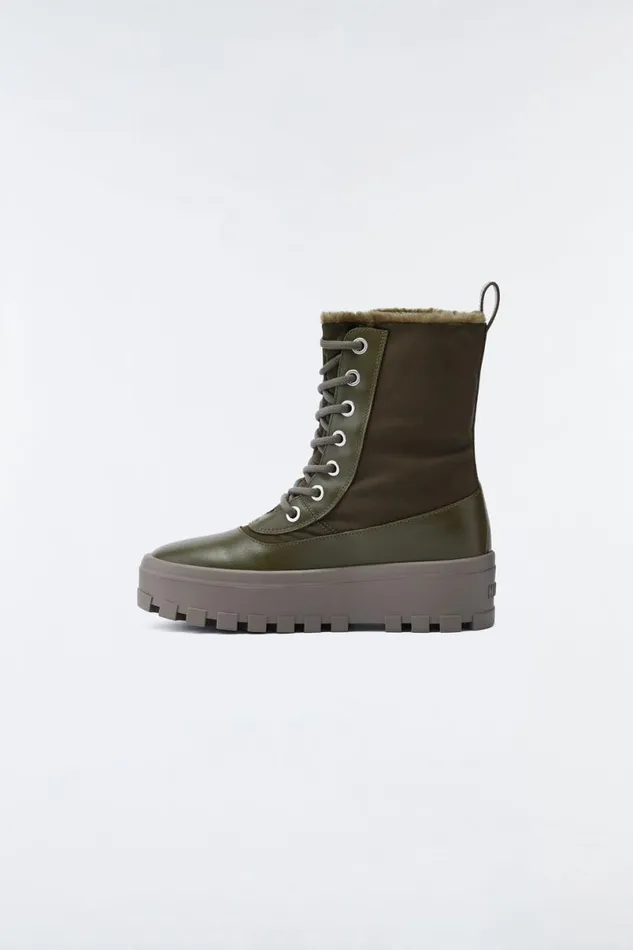 Shearling Lined Boots Women Mackage HEROW Shearlinglined Winter Boot For Women Champagne