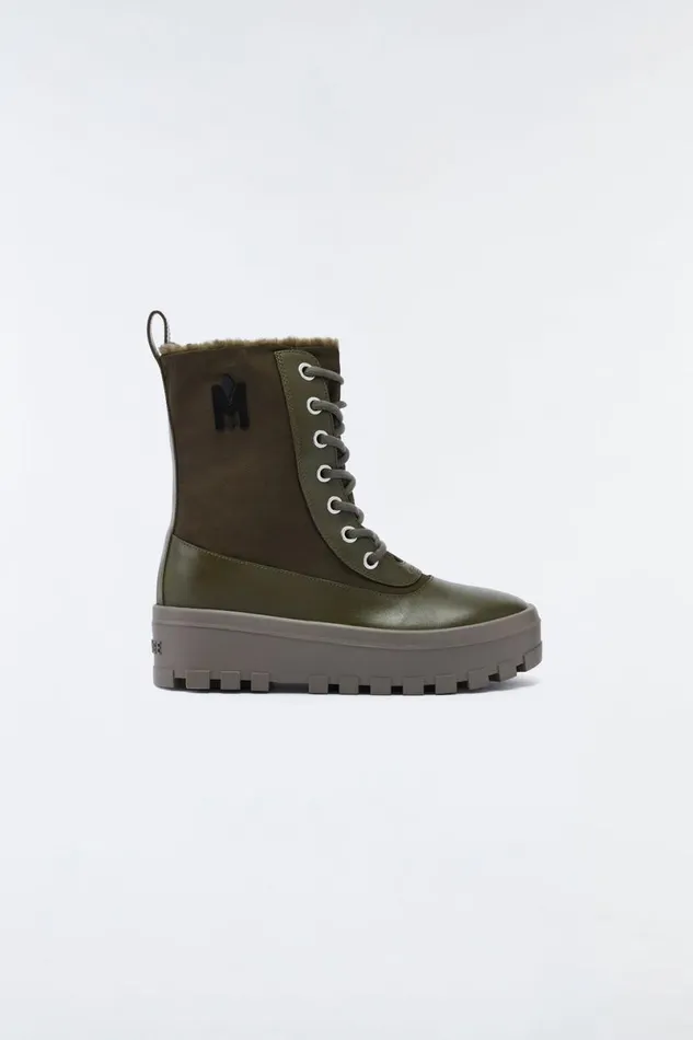 Shearling Lined Boots Women Mackage HEROW Shearlinglined Winter Boot For Women Champagne