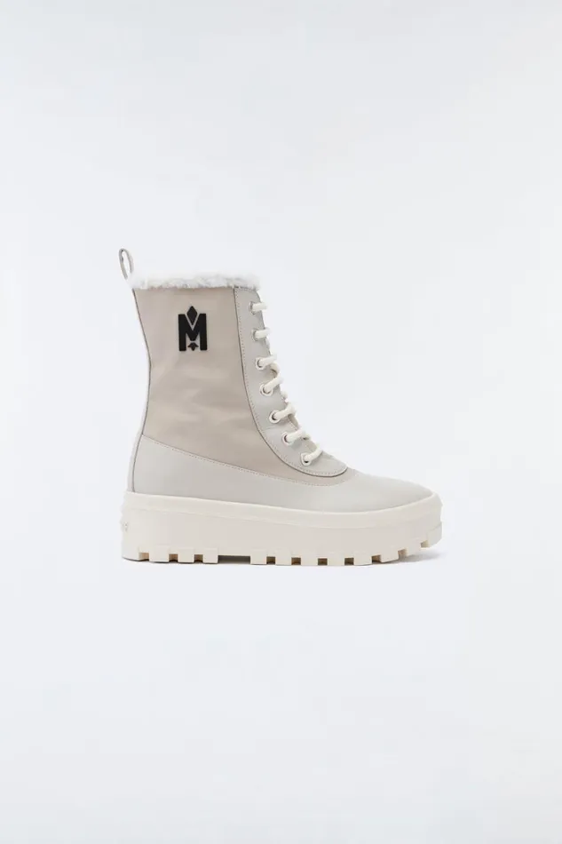 Shearling Lined Boots Women Mackage HEROW Shearlinglined Winter Boot For Women Champagne