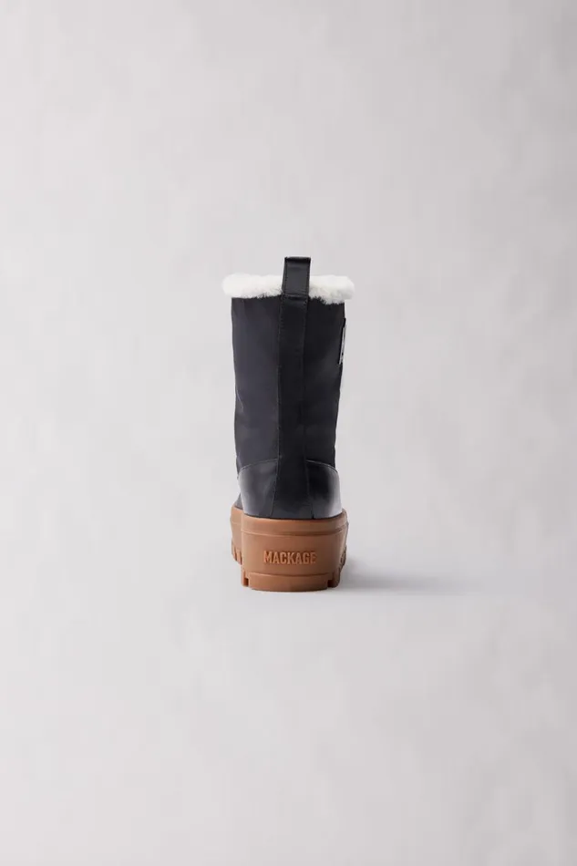 Shearling Lined Boots Women Mackage HEROW Shearlinglined Winter Boot For Women Champagne