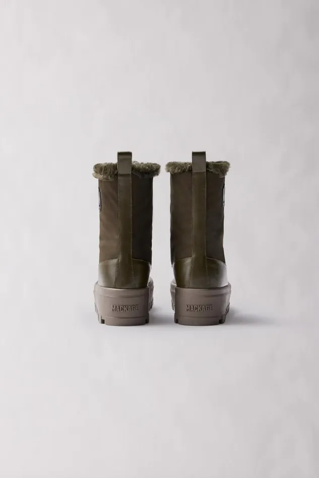 Shearling Lined Boots Women Mackage HEROW Shearlinglined Winter Boot For Women Champagne