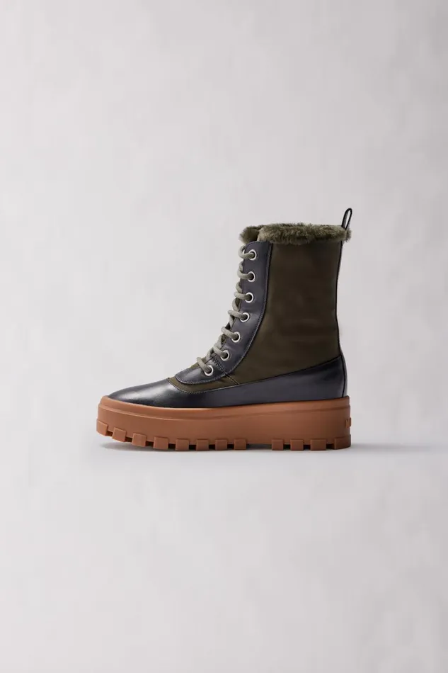 Shearling Lined Boots Women Mackage HEROW Shearlinglined Winter Boot For Women Champagne