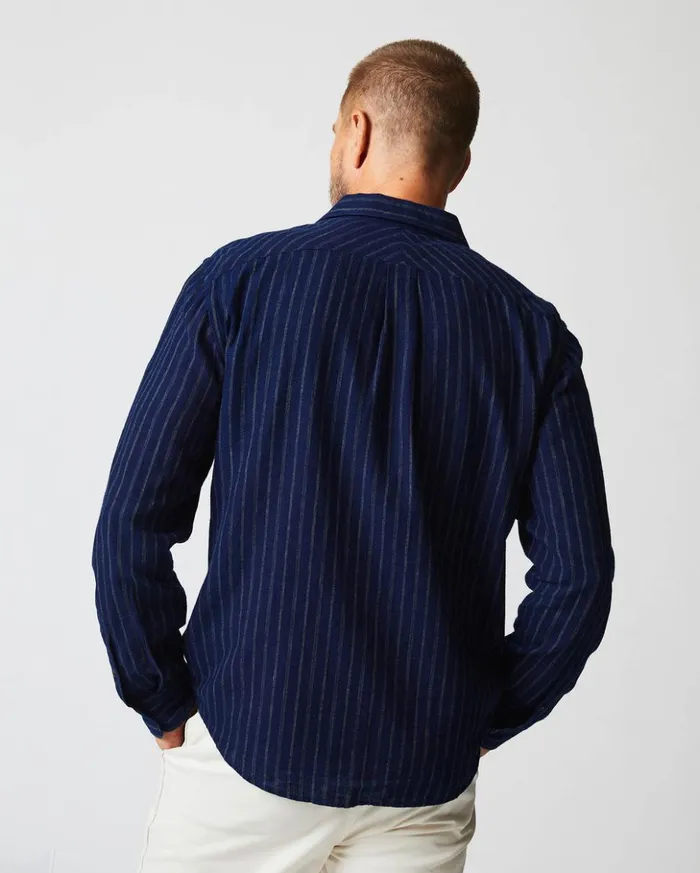 Shirting Men Billy Reid John T Shirt Indigowhite