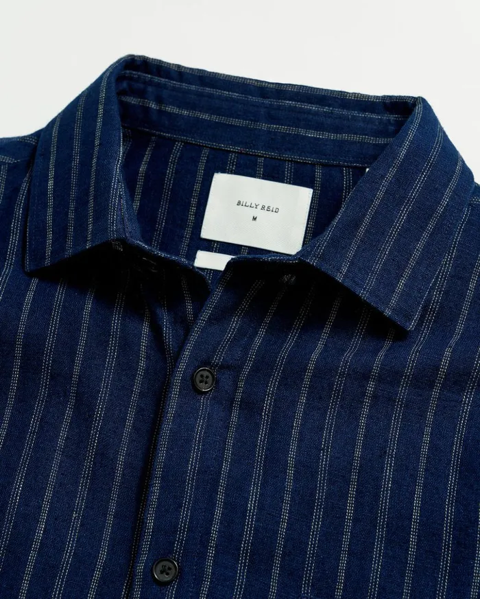 Shirting Men Billy Reid John T Shirt Indigowhite