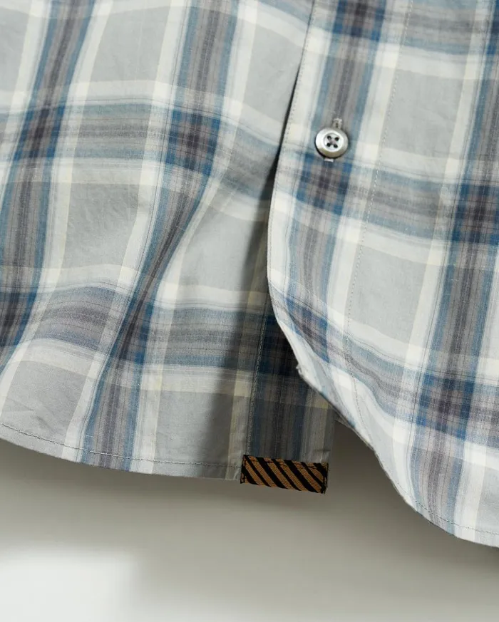 Shirting Men Billy Reid Plaid John T Shirt Greyblue