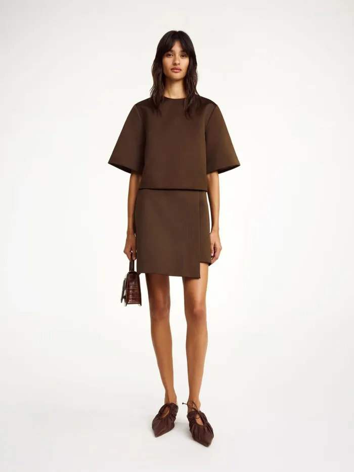 Shirts and Blouses Women By Malene Birger Hania Top Dark Mahogany