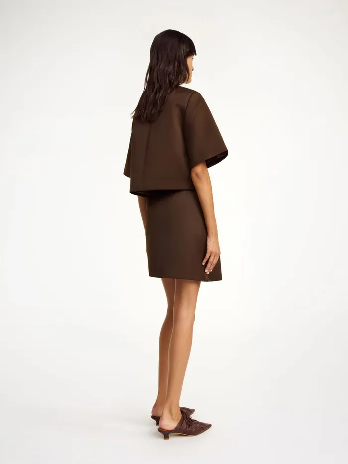 Shirts and Blouses Women By Malene Birger Hania Top Dark Mahogany