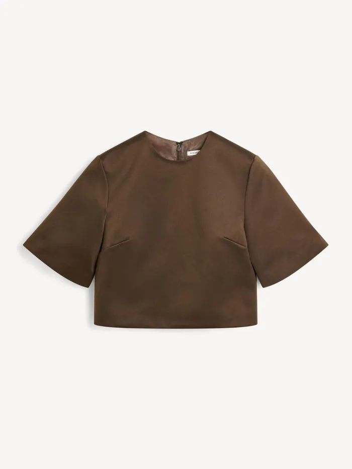 Shirts and Blouses Women By Malene Birger Hania Top Dark Mahogany