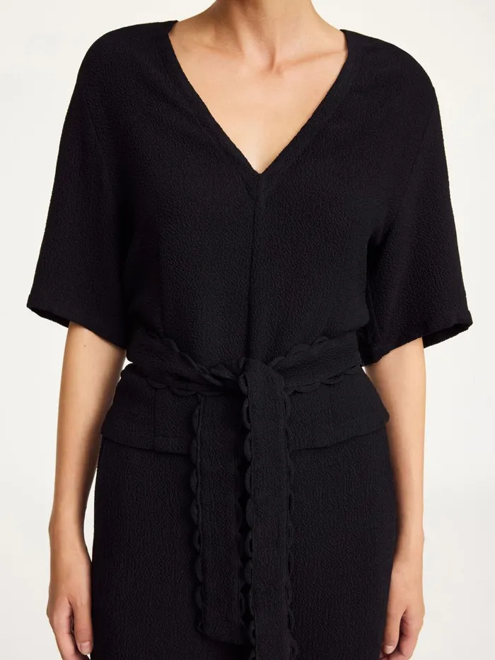 Shirts and Blouses Women By Malene Birger Ullas Blouse Black Shirts and Blouses Women By Malene Birger Ullas Blouse Black