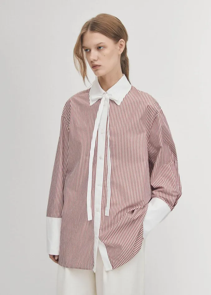 Shirts Women ALOHAS Sempe Red Stripes Shirt