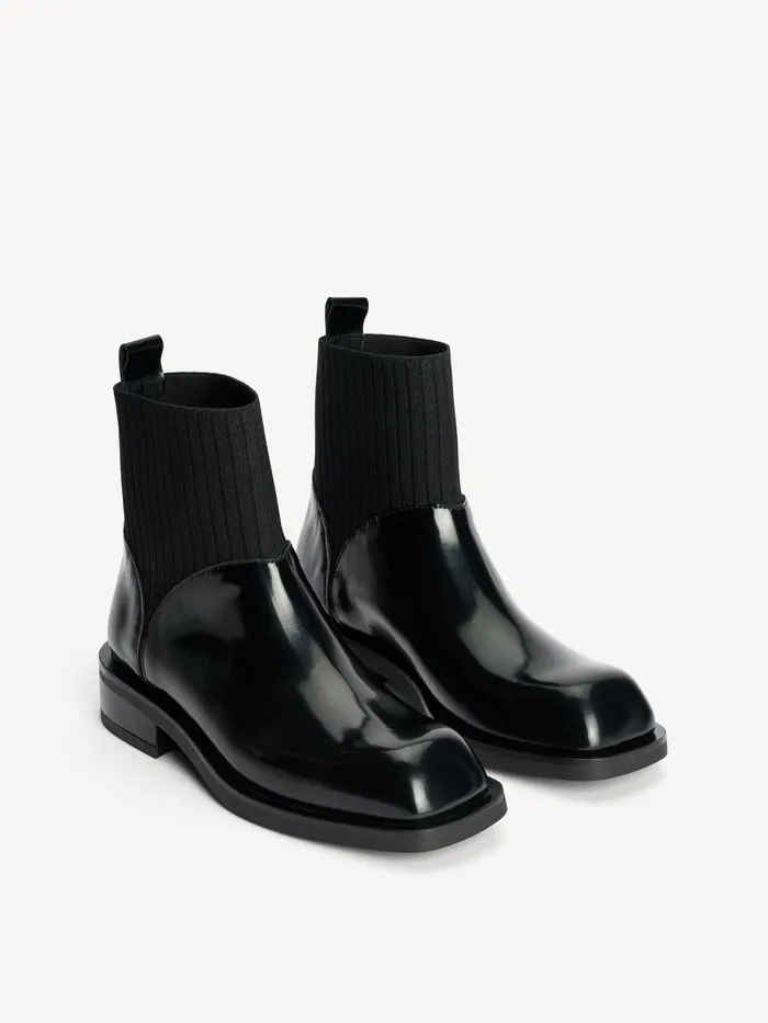 Shoes Women By Malene Birger Perlla Leather Boots Black Shoes Women By Malene Birger Perlla Leather Boots Black