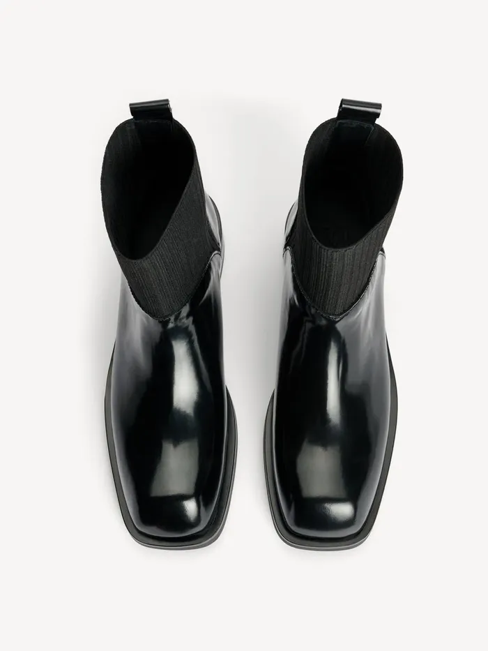 Shoes Women By Malene Birger Perlla Leather Boots Black Shoes Women By Malene Birger Perlla Leather Boots Black