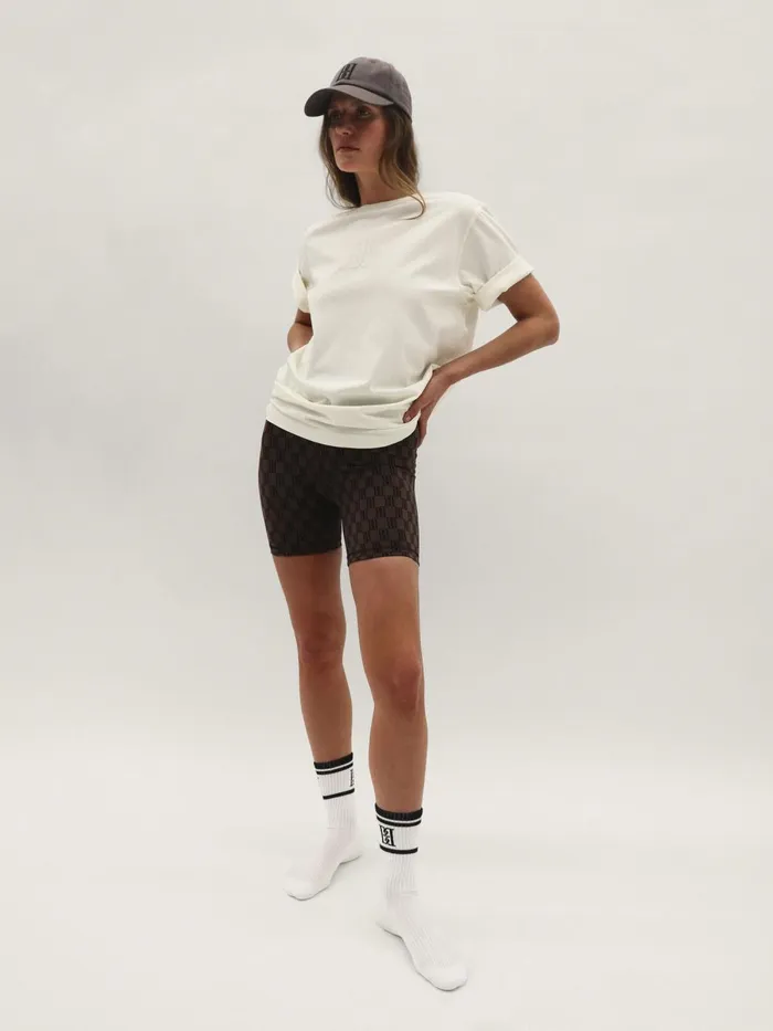 Shorts Women By Malene Birger Siola Atheletic Shorts Dark Mahogany