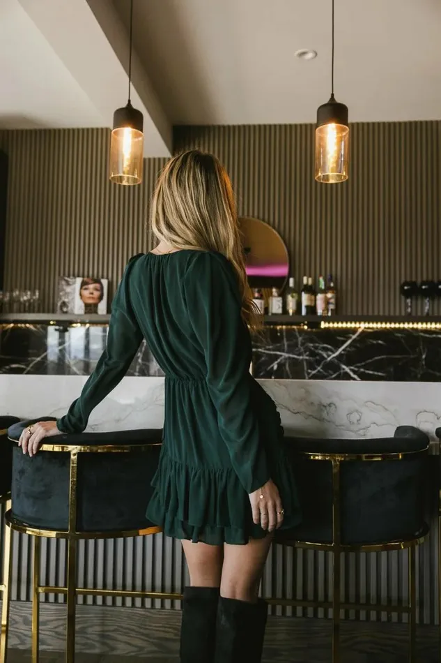 Shylah Mini Dress Green Women Bohme Dresses