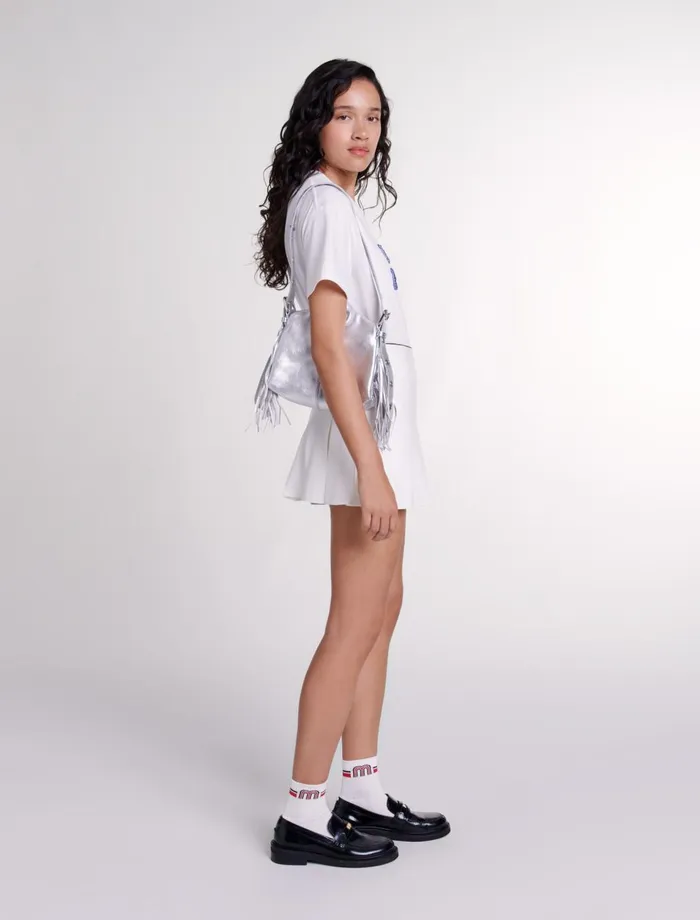 Skirts and Shorts Women Maje Short Pleated Skort White