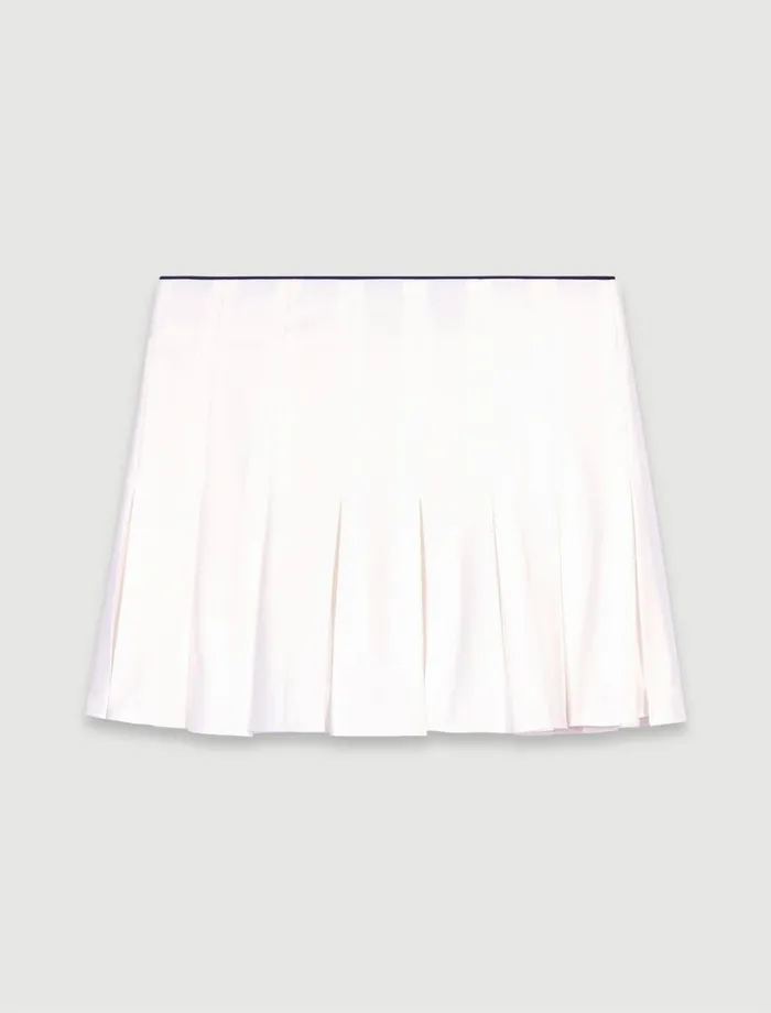 Skirts and Shorts Women Maje Short Pleated Skort White