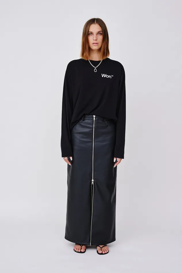 Skirts and Shorts Women Wonhundred Martha Immitated Leather 8211 Black