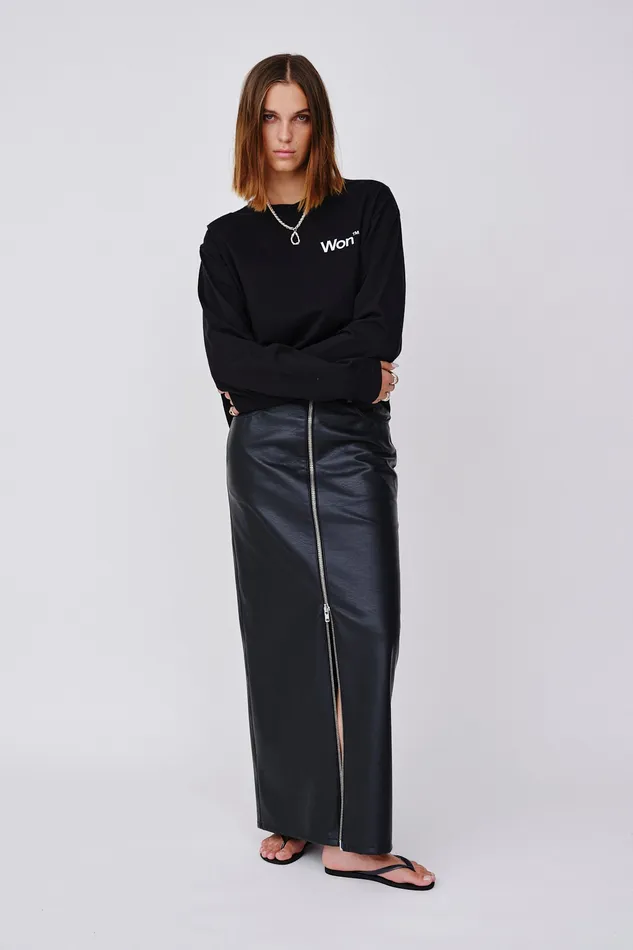 Skirts and Shorts Women Wonhundred Martha Immitated Leather 8211 Black