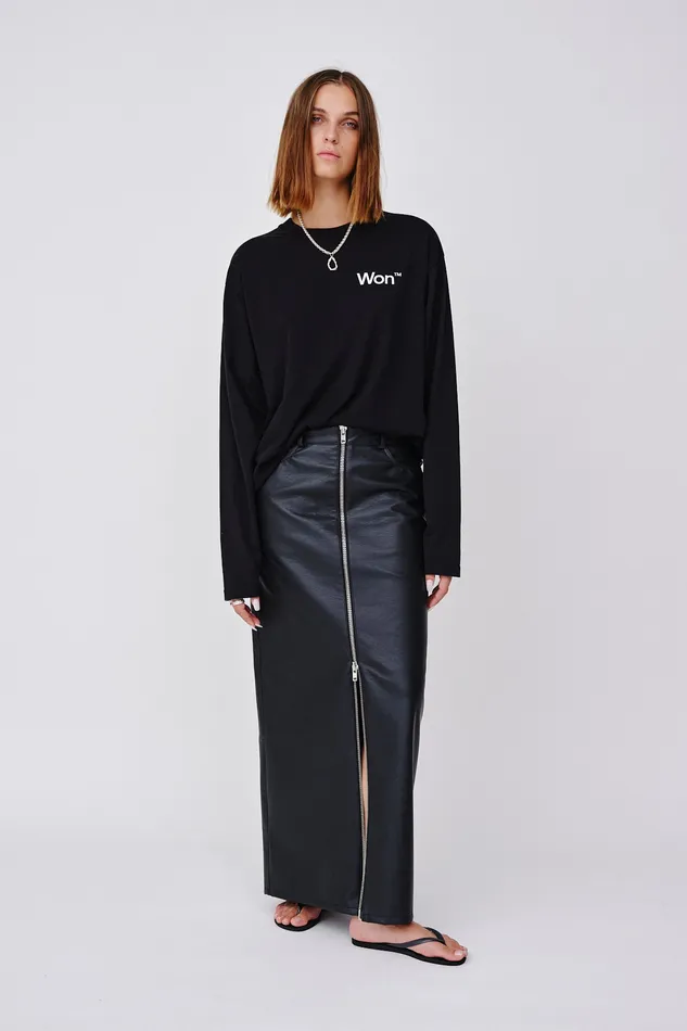 Skirts and Shorts Women Wonhundred Martha Immitated Leather 8211 Black