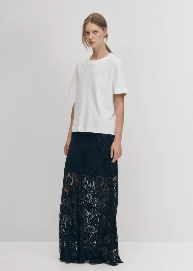 Skirts Women ALOHAS Bundi Lace Black Skirt