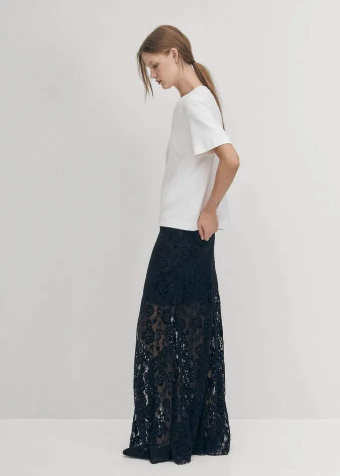 Skirts Women ALOHAS Bundi Lace Black Skirt