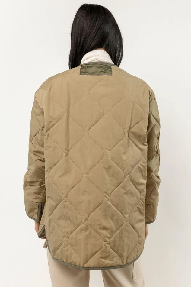 Skylar Quilted Coat Olive Women Bohme Outerwear