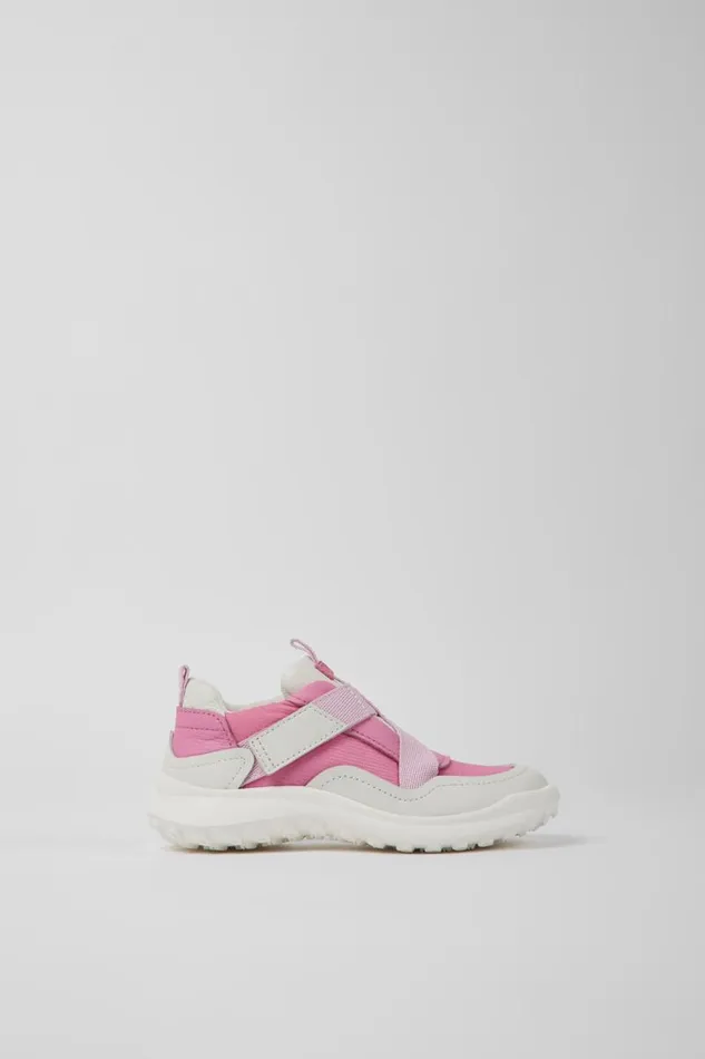 Sneakers Kids Camper CRCLR Pink Leather And Textile Sneakers