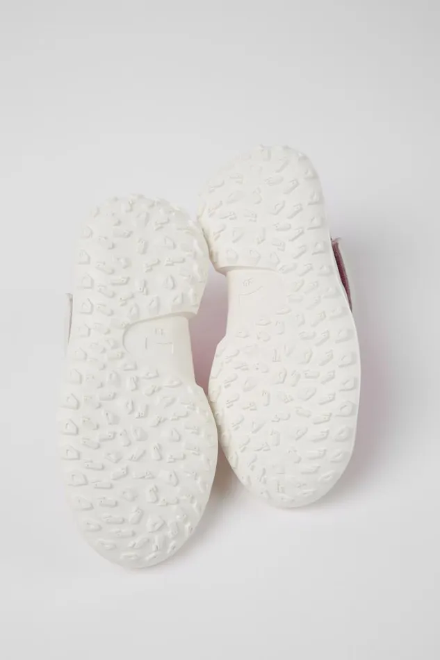Sneakers Kids Camper CRCLR Pink Leather And Textile Sneakers