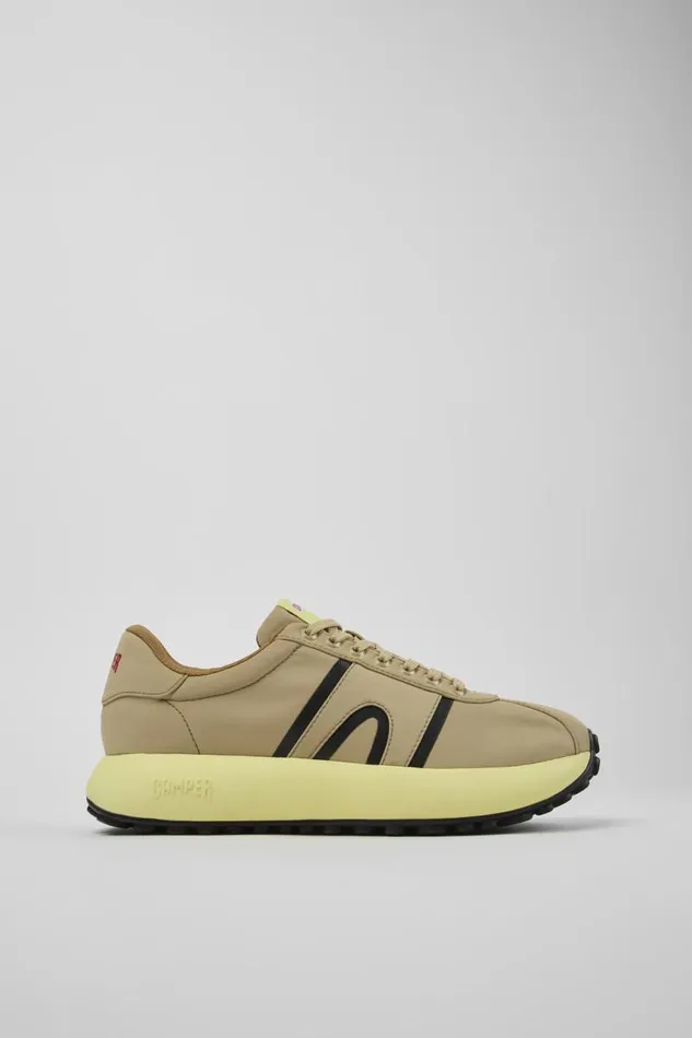 Sneakers Men Camper Pelotas Athens Beige Textile Sneaker Sneakers Men Camper Pelotas Athens Beige Textile Sneaker