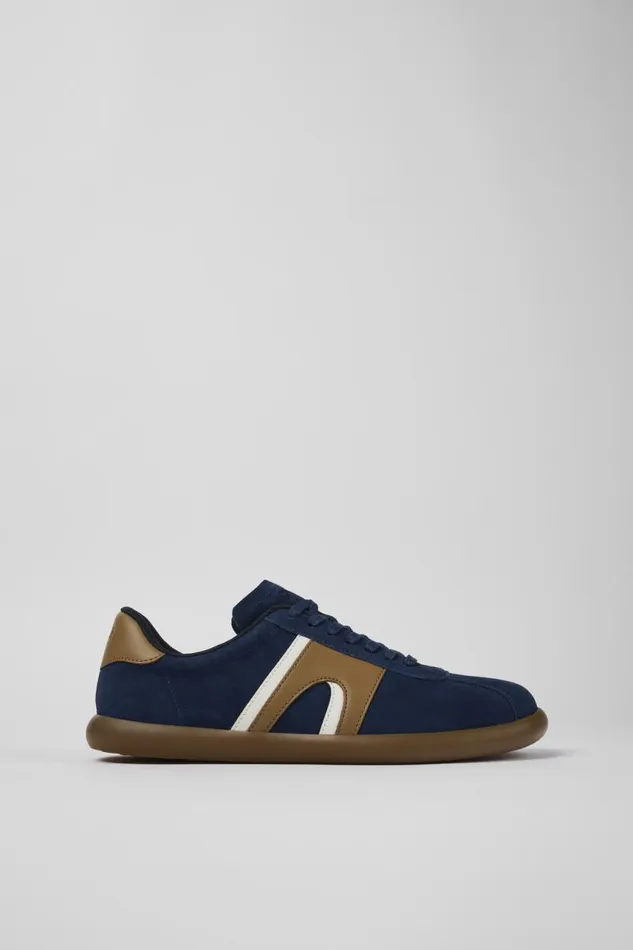 Sneakers Men Camper Pelotas Soller Blue NubuckLeather Sneaker