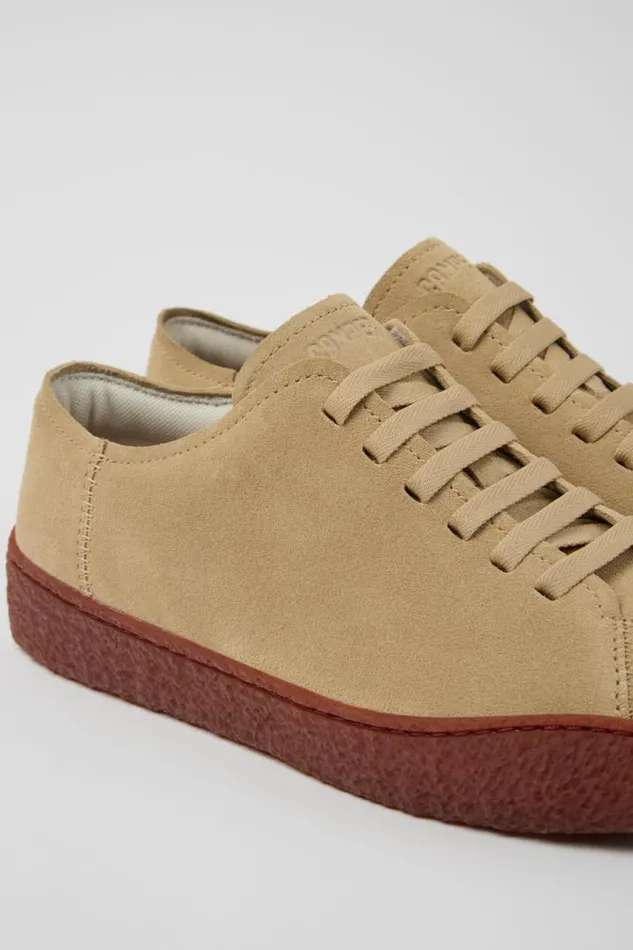 Sneakers Men Camper Peu Terreno Beige Nubuck Shoes Sneakers Men Camper Peu Terreno Beige Nubuck Shoes