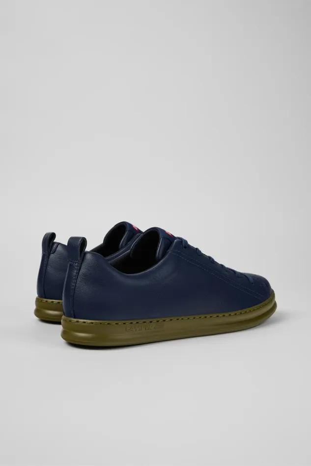 Sneakers Men Camper Runner Blue Leather Sneaker
