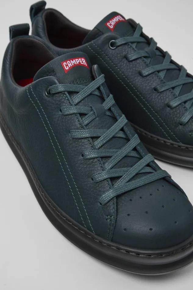 Sneakers Men Camper Runner Green Leather Sneakers