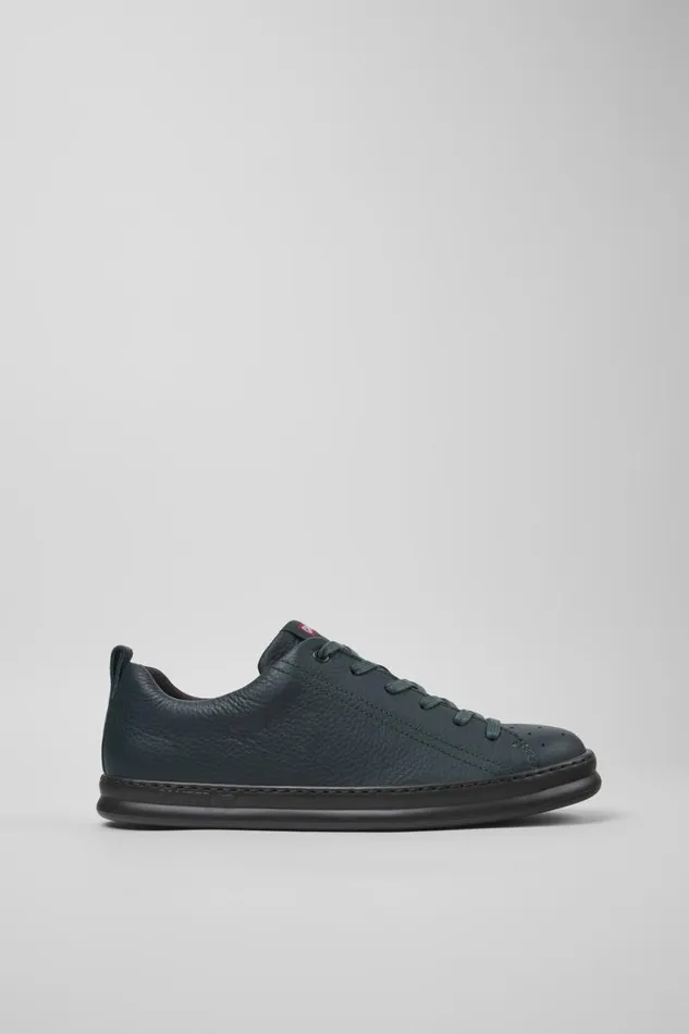 Sneakers Men Camper Runner Green Leather Sneakers
