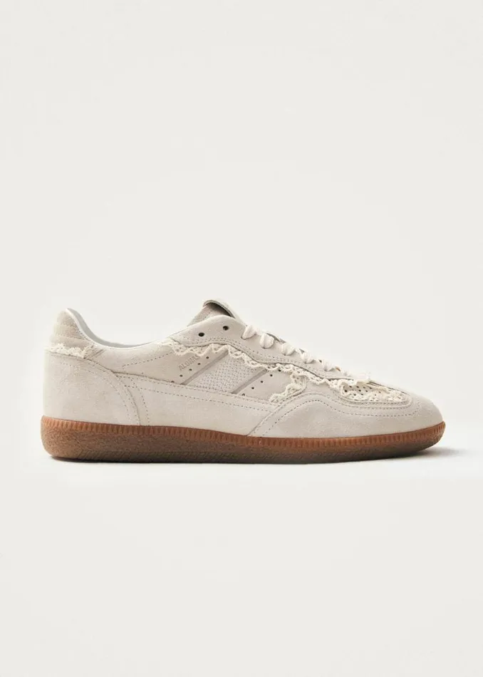 Sneakers Women ALOHAS Tb490 Crochet Cream Leather Sneakers