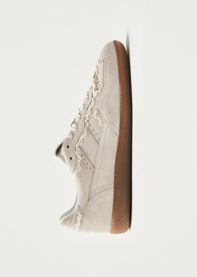 Sneakers Women ALOHAS Tb490 Crochet Cream Leather Sneakers