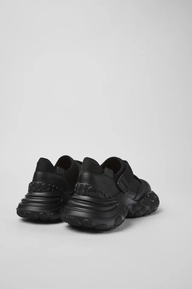 Sneakers Women Camper Pelotas Mars Black TextileLeather Sneaker