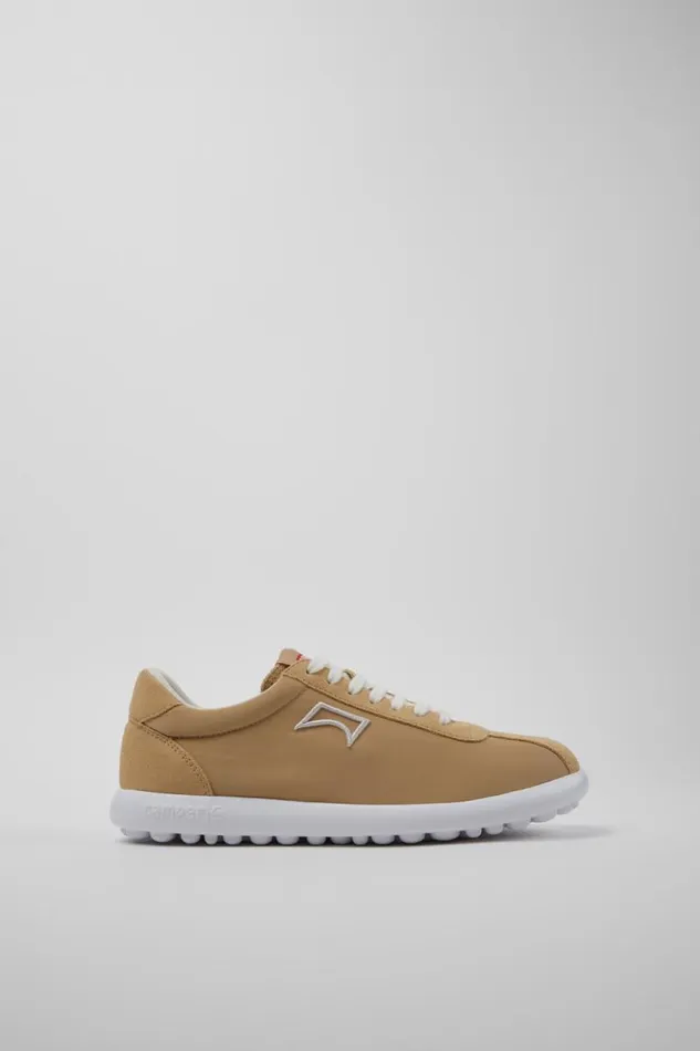 Sneakers Women Camper Pelotas XLite Beige Recycled PET And Nubuck Sneakers
