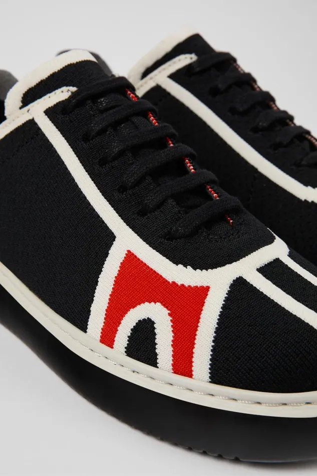 Sneakers Women Camper Runner K21 Black Textile Sneaker