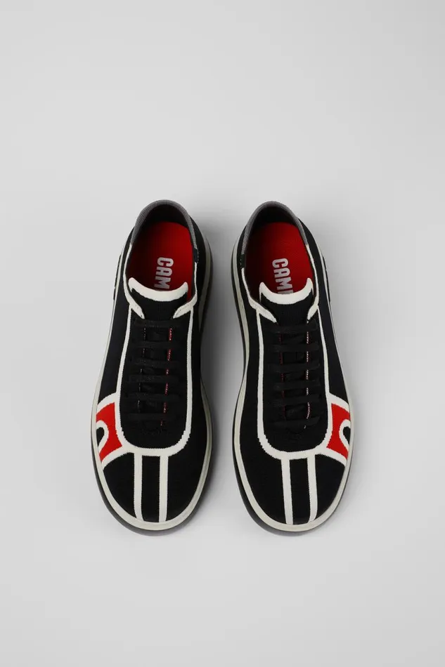 Sneakers Women Camper Runner K21 Black Textile Sneaker