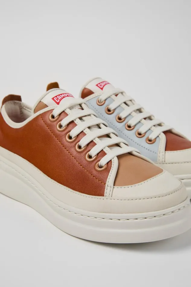 Sneakers Women Camper Twins Multicolor Leather Sneaker