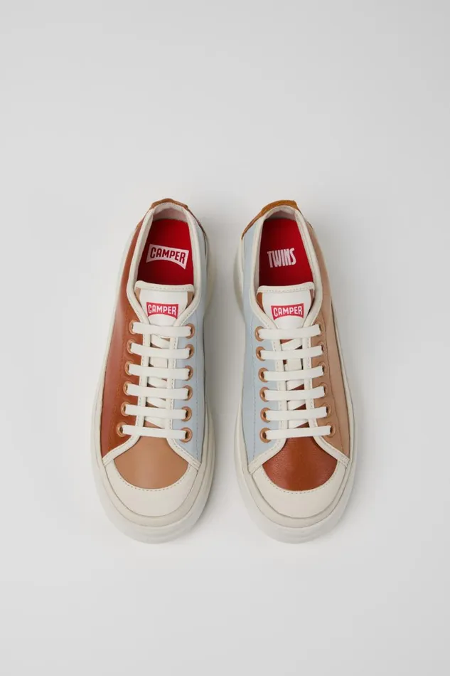 Sneakers Women Camper Twins Multicolor Leather Sneaker Sneakers Women Camper Twins Multicolor Leather Sneaker